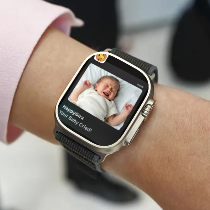 AI Cry Monitor for Baby Playpen