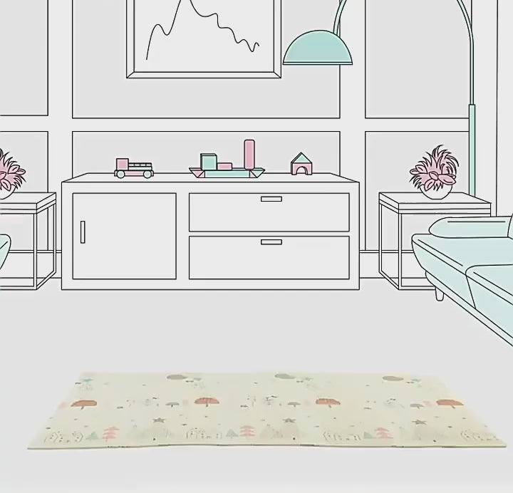 Tapis de coussin pour parc bébé