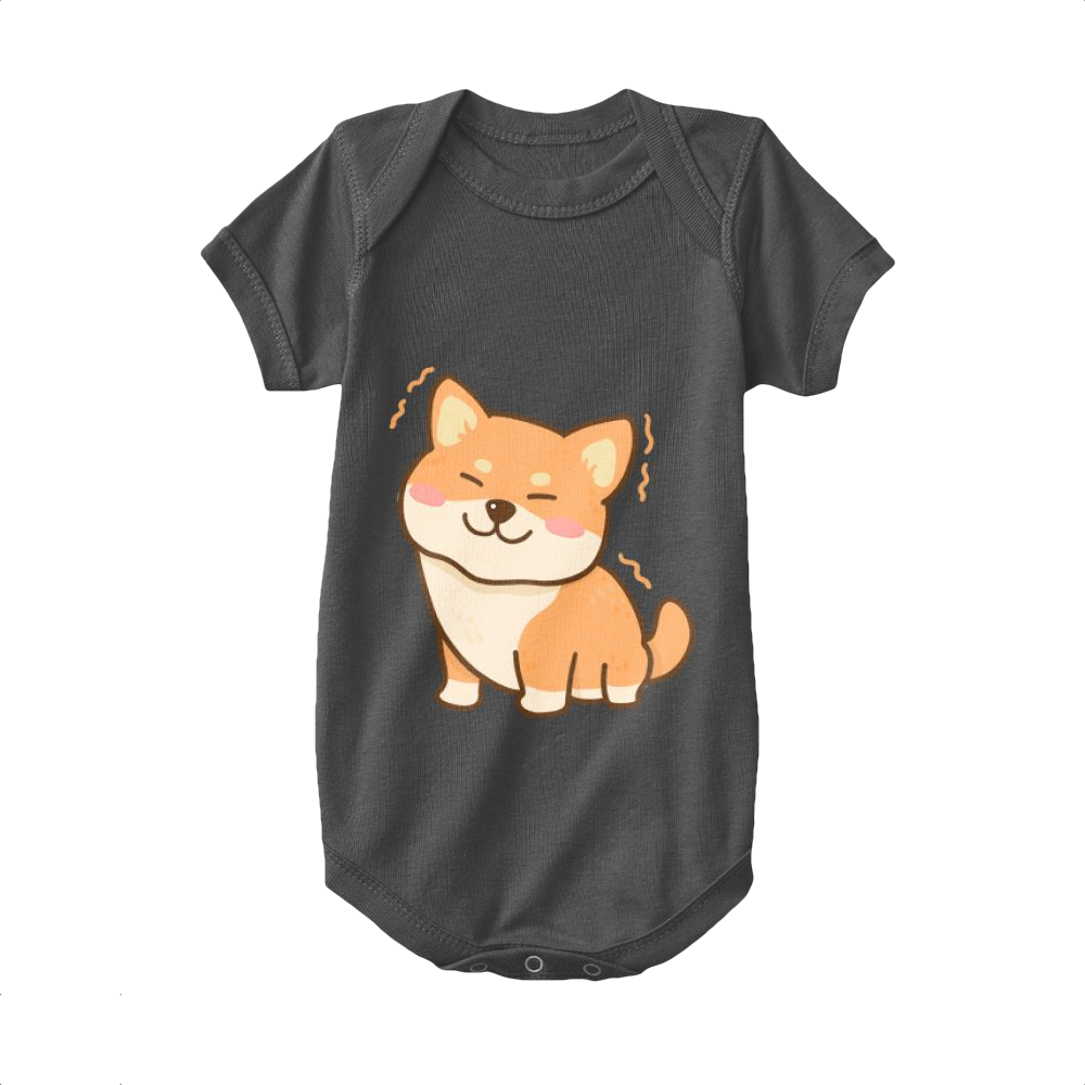 Black,Baby Onesie,Shiba Inu,Lovely Shiba Inu