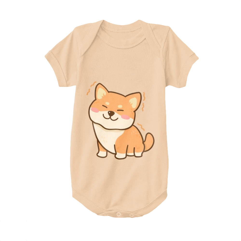 Apricot,Baby Onesie,Shiba Inu,Lovely Shiba Inu