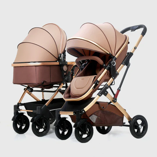 👶✨ A Day Out with the Side-by-Side Convertible Baby Stroller ✨👶