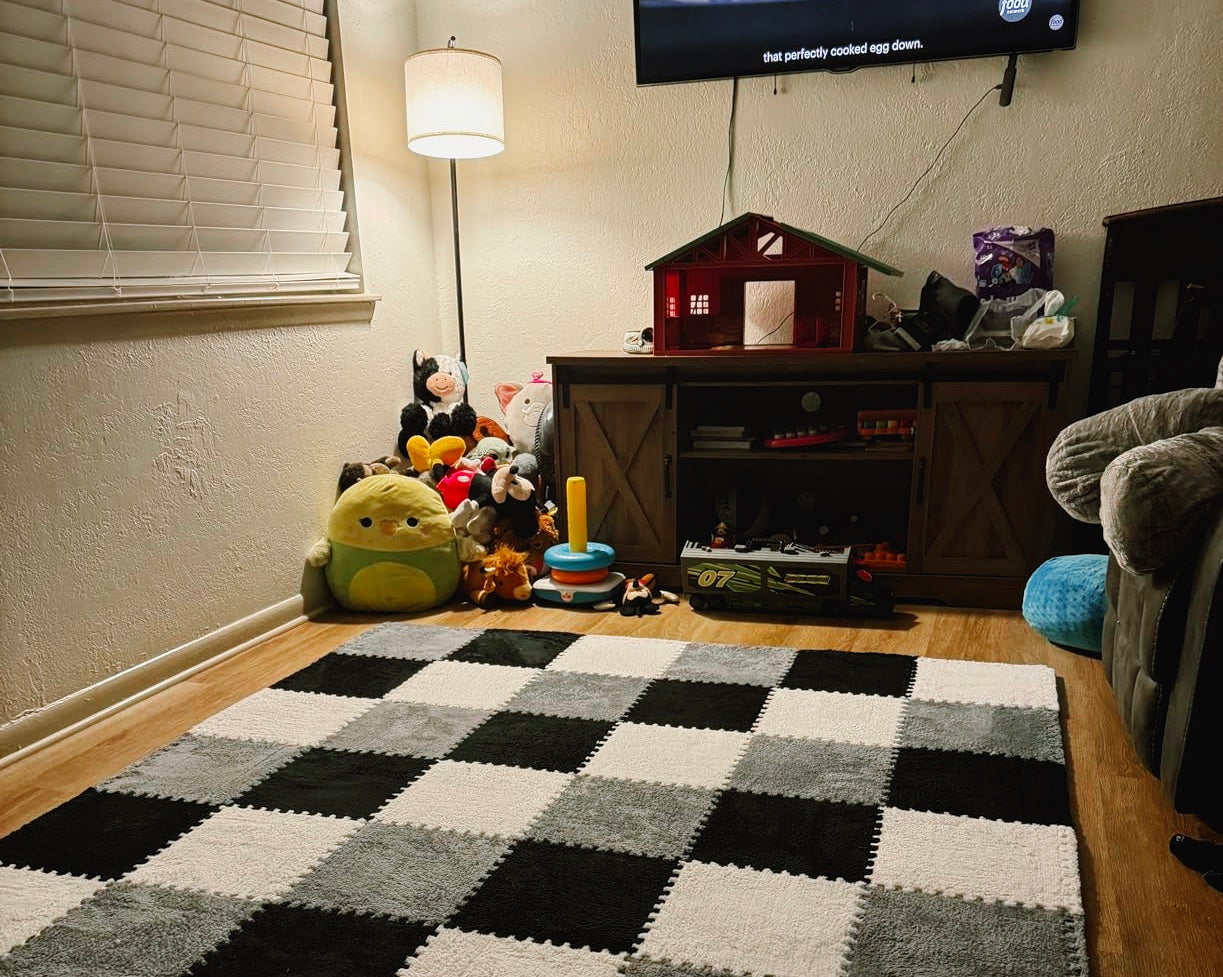 🧸 Transform Your Space with Fluffy Interlocking Floor Mats 🧸