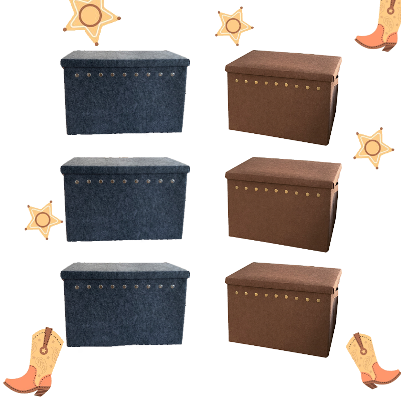 6 Pcs Foldable Storage Box Set