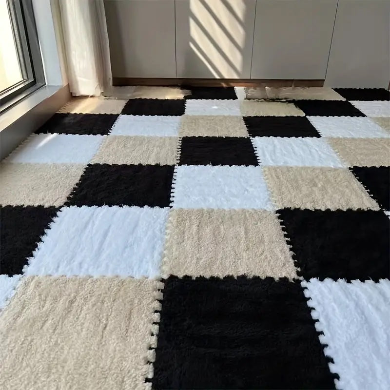 Fluffy Interlocking Floor Mats