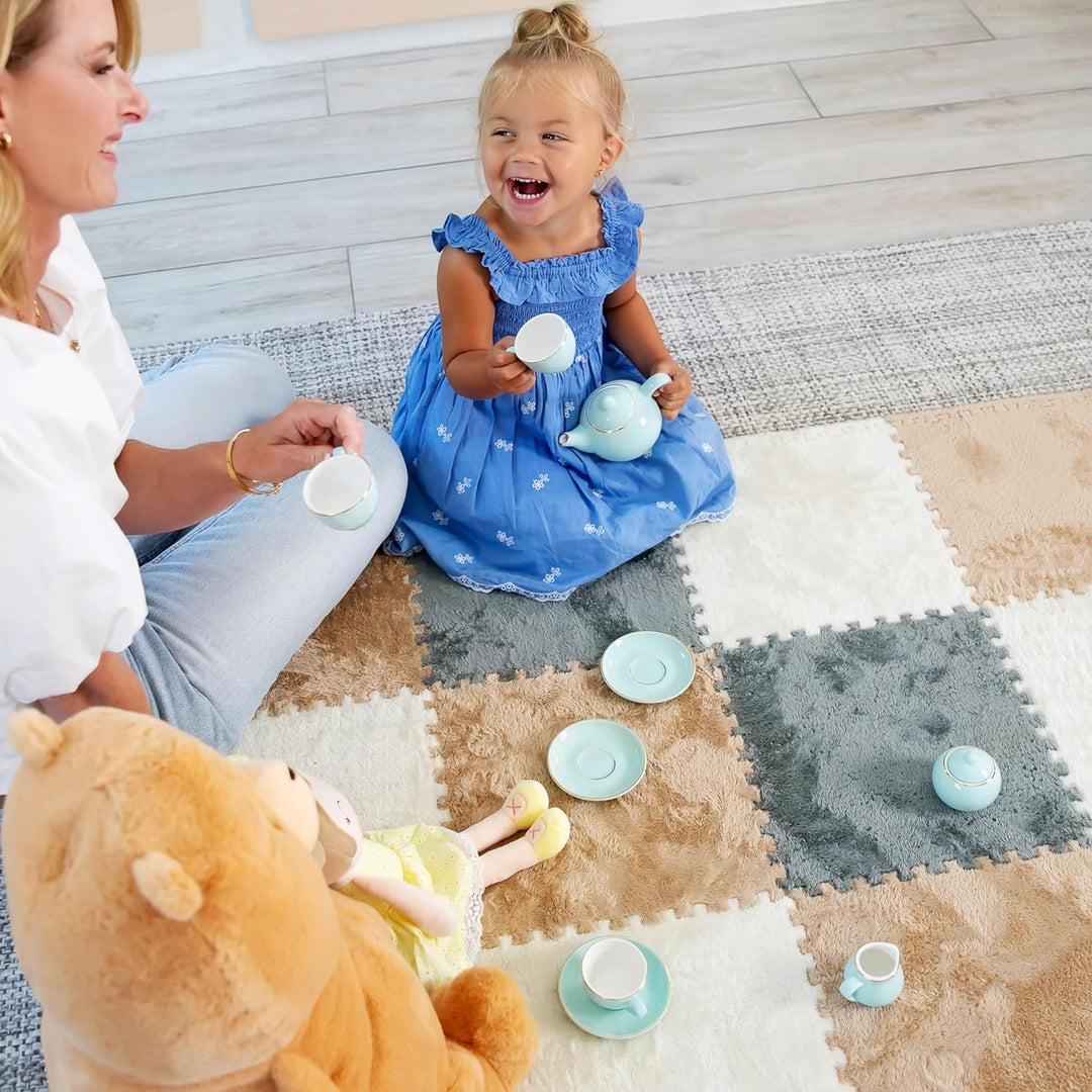 Fluffy Interlocking Floor Mats
