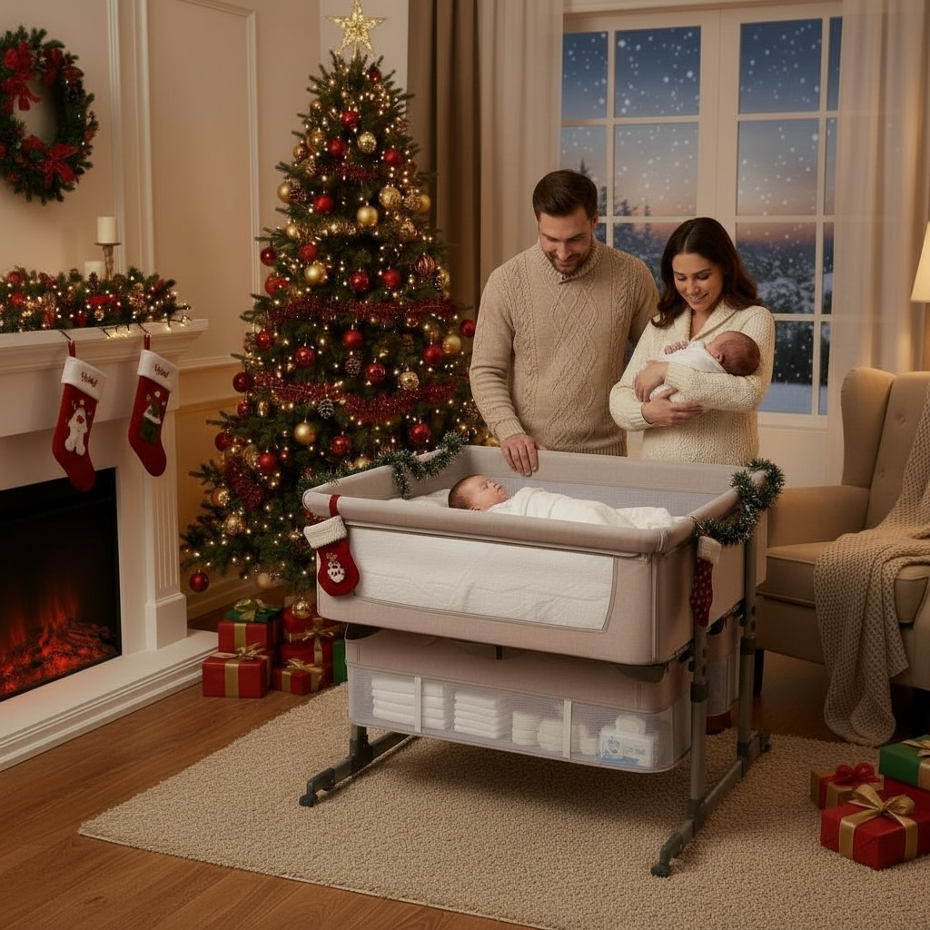 Bedside Bassinet for Twins