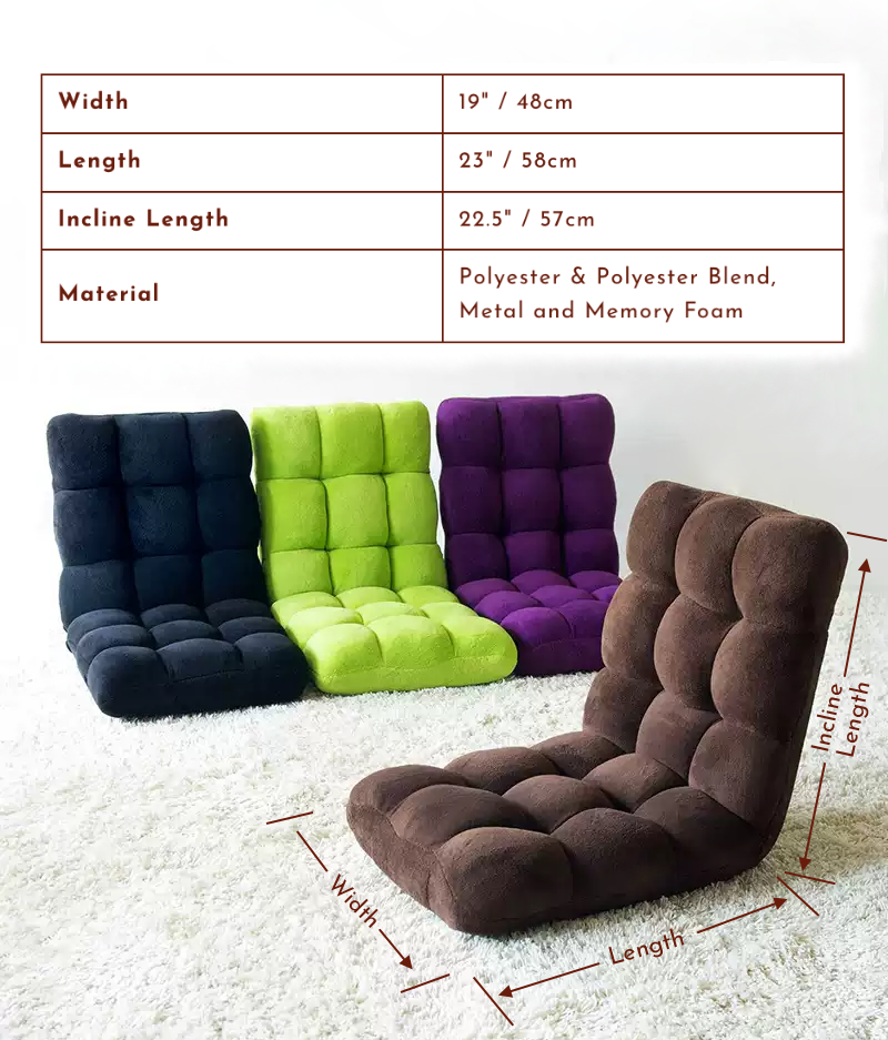 Soft-Cushion Foldable Floor Chair