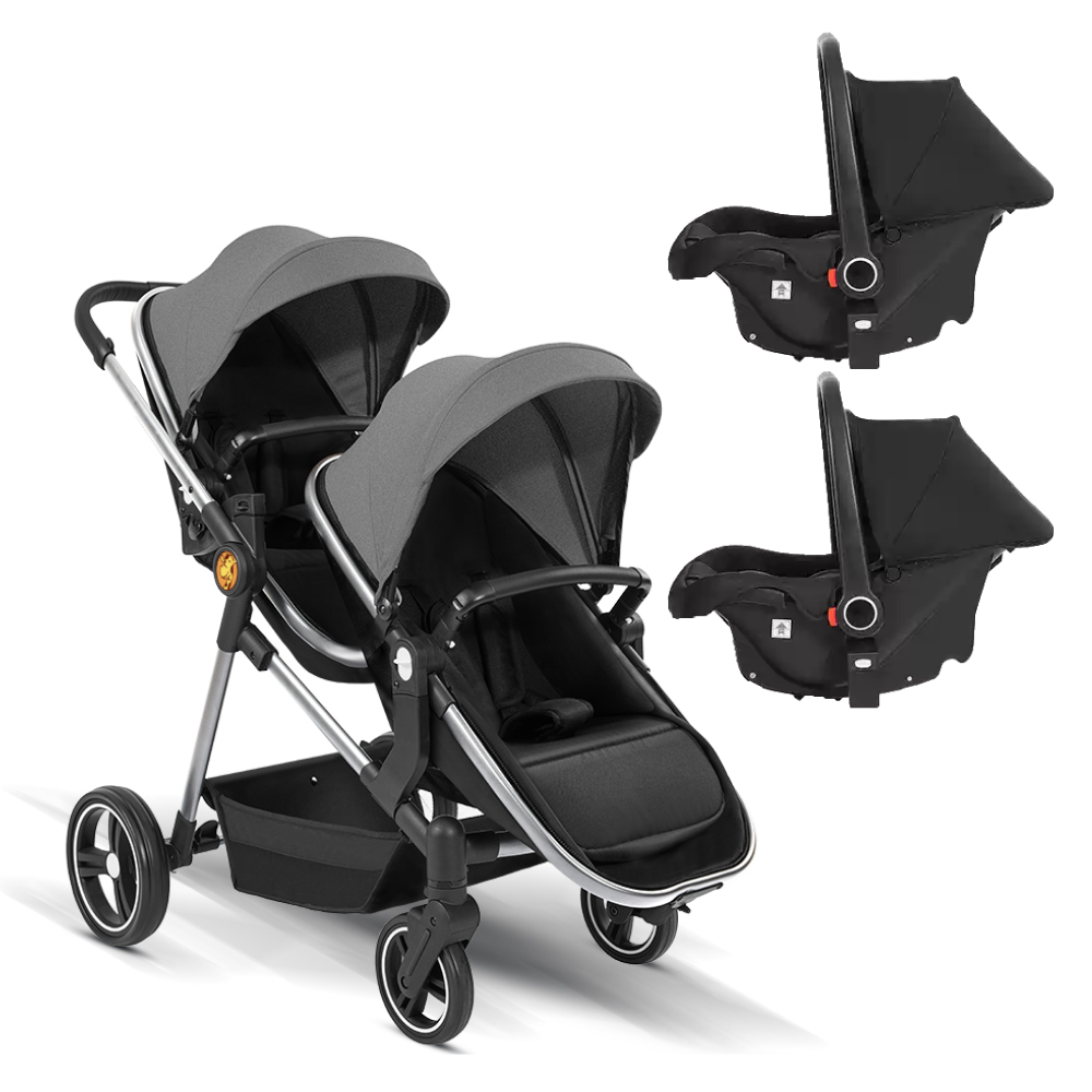 Portable Tandem Stroller & Carrier Seats