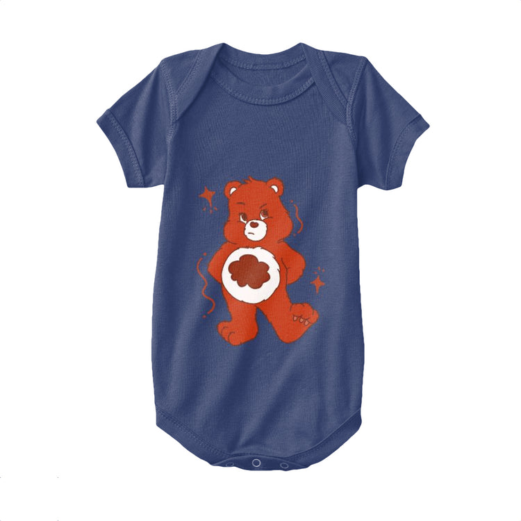 Navy,Baby Onesie,Teddy Bear,Angry Red Cub